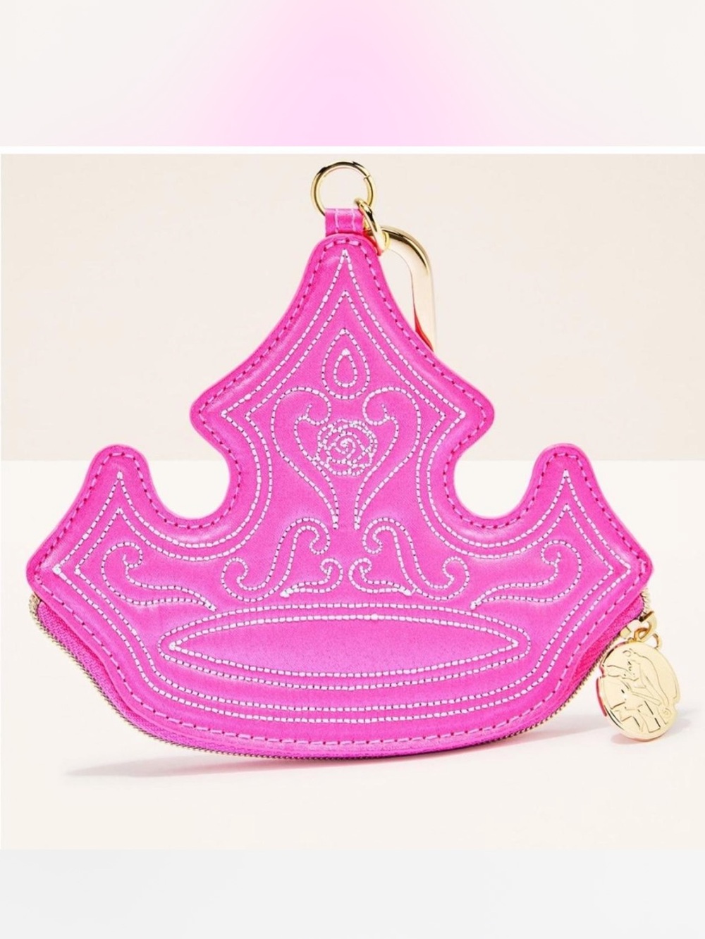 Princess Aurora crown coin pouch